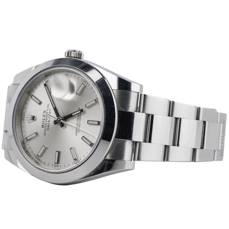 Rolex Datejust Silver Smooth Oyster (3)