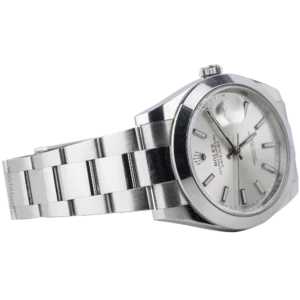 Rolex Datejust Silver Smooth Oyster (4)