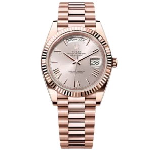 Rolex Day Date Rose Gold Sundust Roman Product