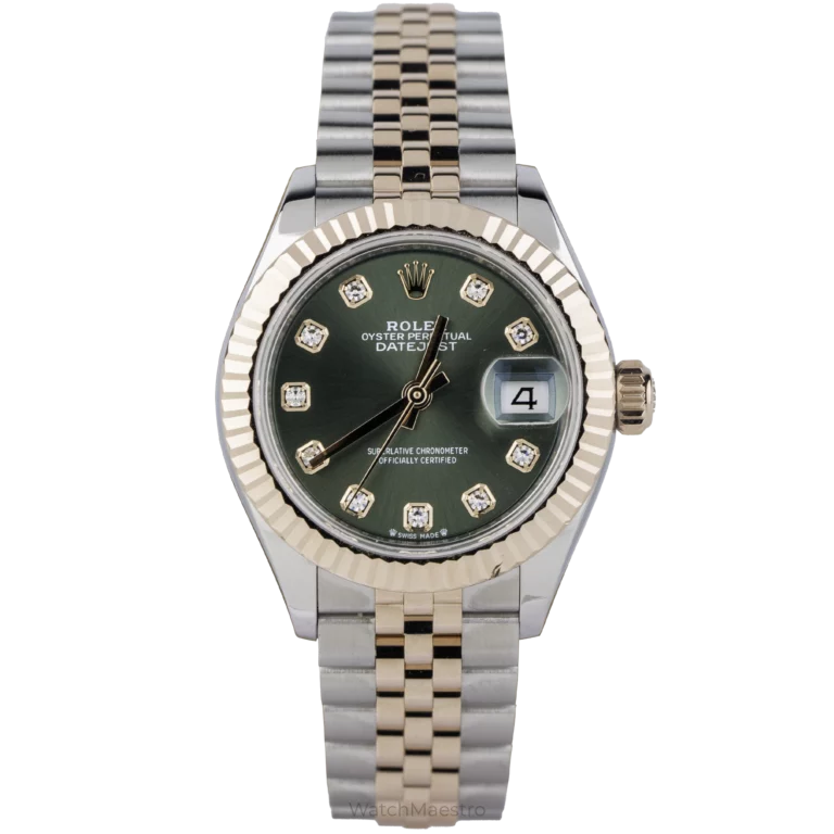 Rolex Datejust 28mm Green Diamond Two Tone (1)