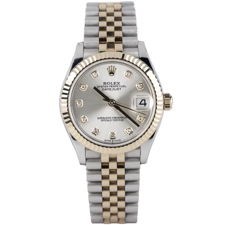 Rolex Datejust 31 Silver Diamond Used (1)