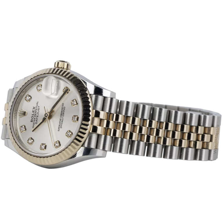 Rolex Datejust 31 Silver Diamond Used (3)