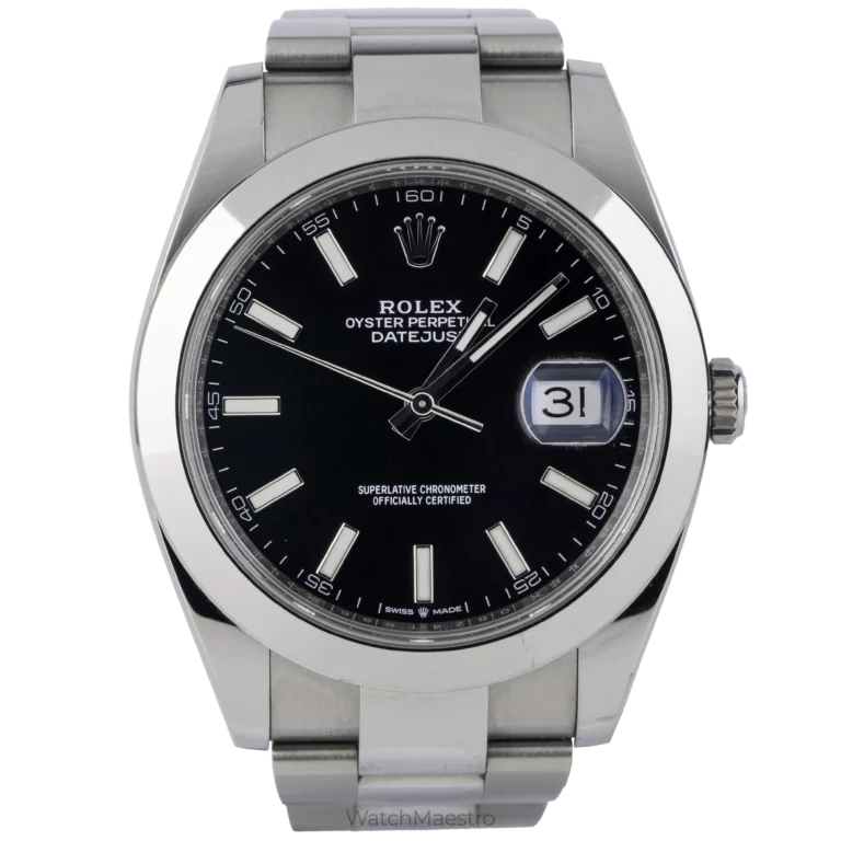 Rolex Datejust 41 Black Oyster Smooth (1)