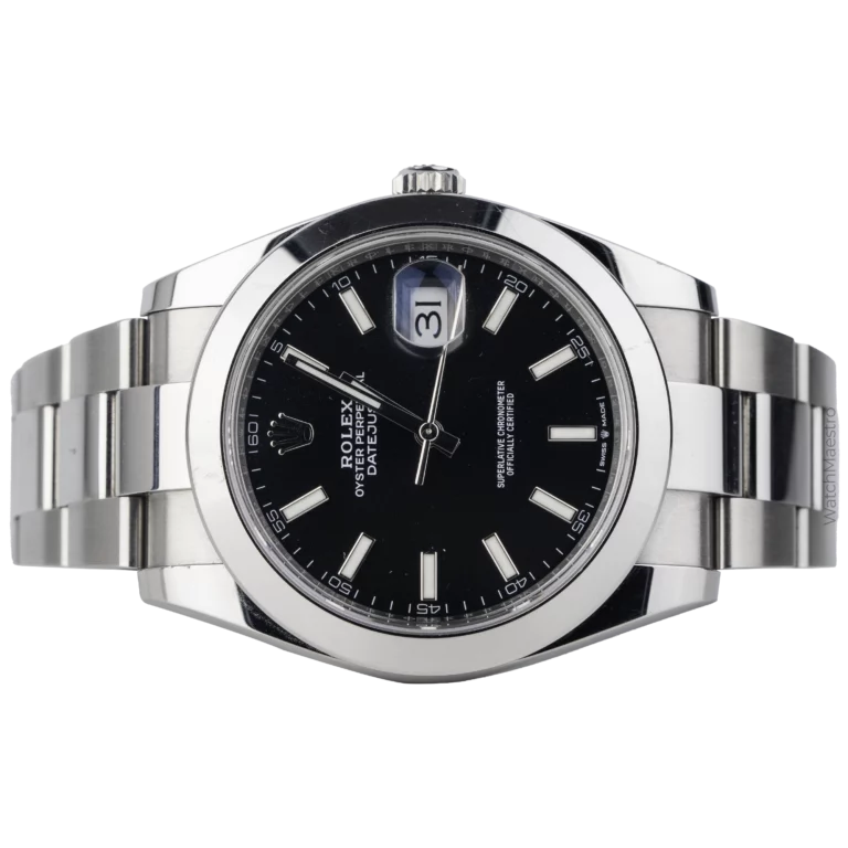 Rolex Datejust 41 Black Oyster Smooth (2)