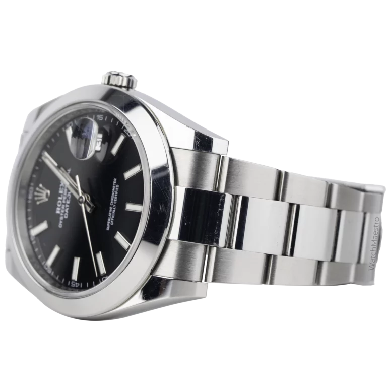 Rolex Datejust 41 Black Oyster Smooth (3)