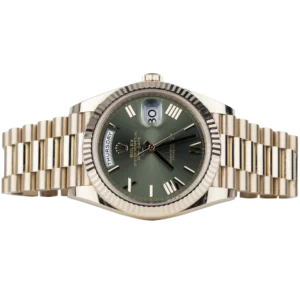 Rolex Day-Date Rose Gold Olive Roman (2)