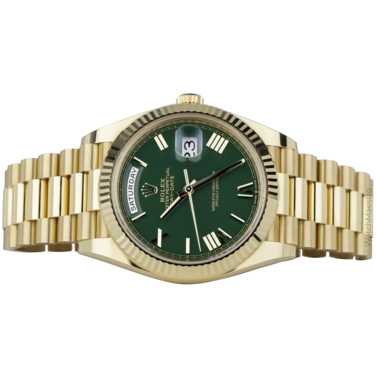 Rolex Day Date YG Green Roman (2)