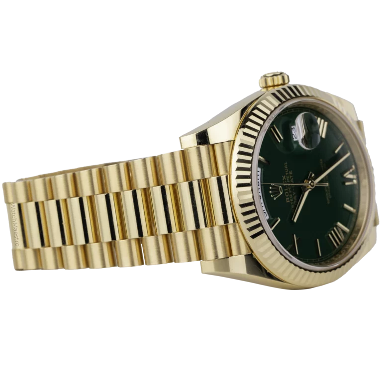 Rolex Day Date YG Green Roman (4)