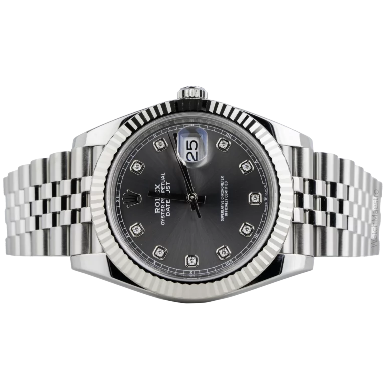 Rolex Datejust 41 Grey Diamond Dial Jubilee (2)