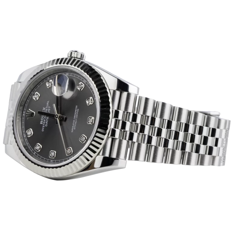 Rolex Datejust 41 Grey Diamond Dial Jubilee (3)