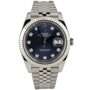 Rolex Datejust Blue Diamond Fluted Jubilee (1)