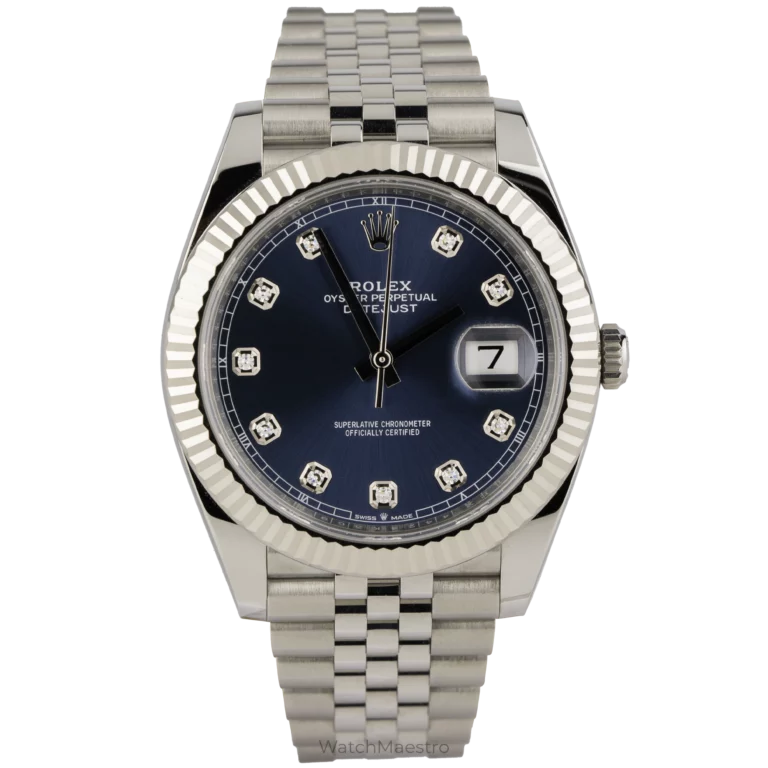 Rolex Datejust Blue Diamond Fluted Jubilee (1)