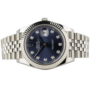 Rolex Datejust Blue Diamond Fluted Jubilee (2)