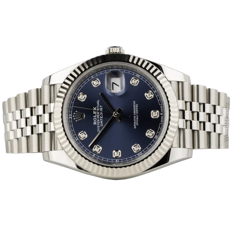 Rolex Datejust Blue Diamond Fluted Jubilee (2)