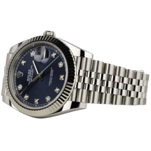 Rolex Datejust Blue Diamond Fluted Jubilee (3)