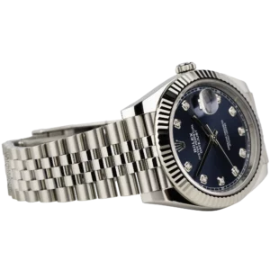 Rolex Datejust Blue Diamond Fluted Jubilee (4)