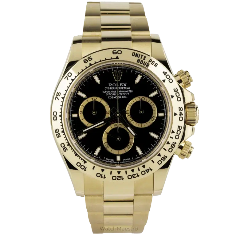 Rolex Daytona Yellow Gold Black Dial (1)