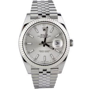 Rolex Datejust 41 Silver Fluted Jubilee (1)