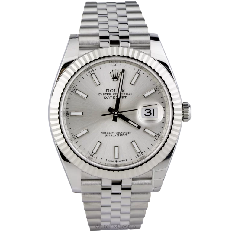 Rolex Datejust 41 Silver Fluted Jubilee (1)