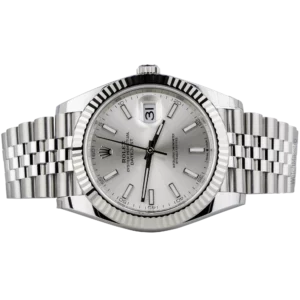 Rolex Datejust 41 Silver Fluted Jubilee (2)