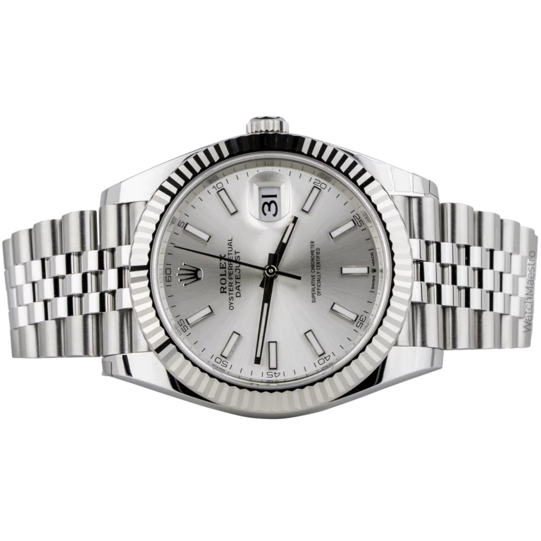 Rolex Datejust 41 Silver Fluted Jubilee (2)