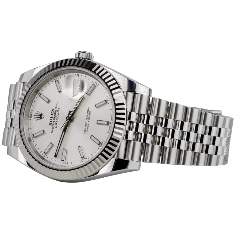 Rolex Datejust 41 Silver Fluted Jubilee (3)