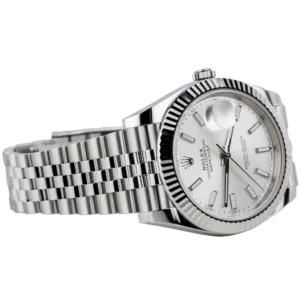 Rolex Datejust 41 Silver Fluted Jubilee (4)