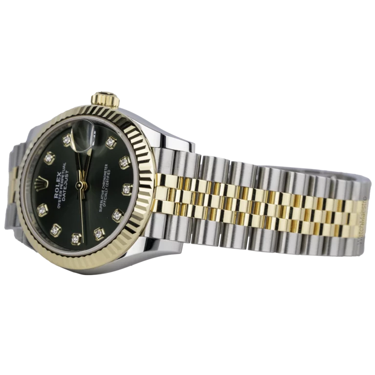 Rolex Datejust 31 Green Diamond YG Jubilee (3)