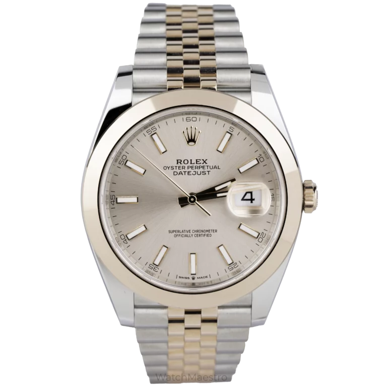 Rolex Datejust 41 Two Tone Sundust Smooth Bezel (1)