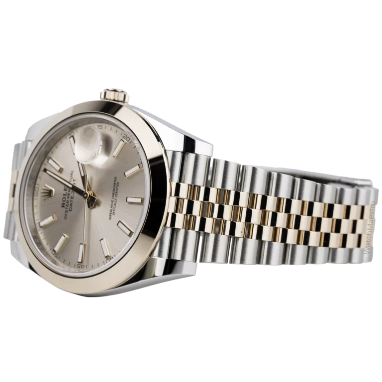 Rolex Datejust 41 Two Tone Sundust Smooth Bezel (3)