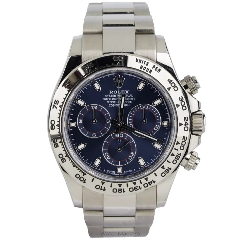 Rolex Daytona White Gold Blue Dial (1)