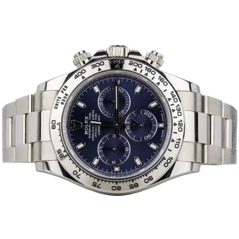 Rolex Daytona White Gold Blue Dial (2)