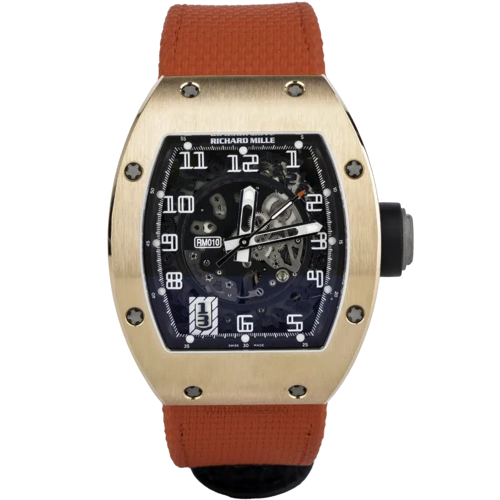 Richard Mille RM010 Rose Gold Red Strap (1)