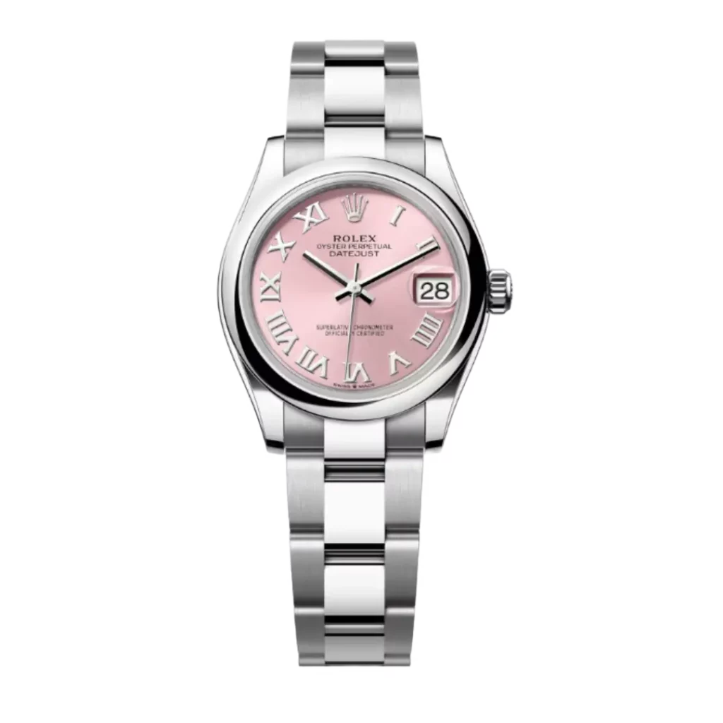 Rolex DJ 31 Pink Roman Smooth Oyster
