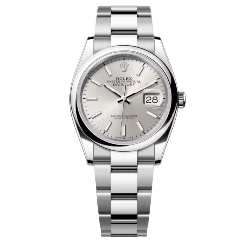 Rolex Datejust 36 Silver Smooth Oyster Product