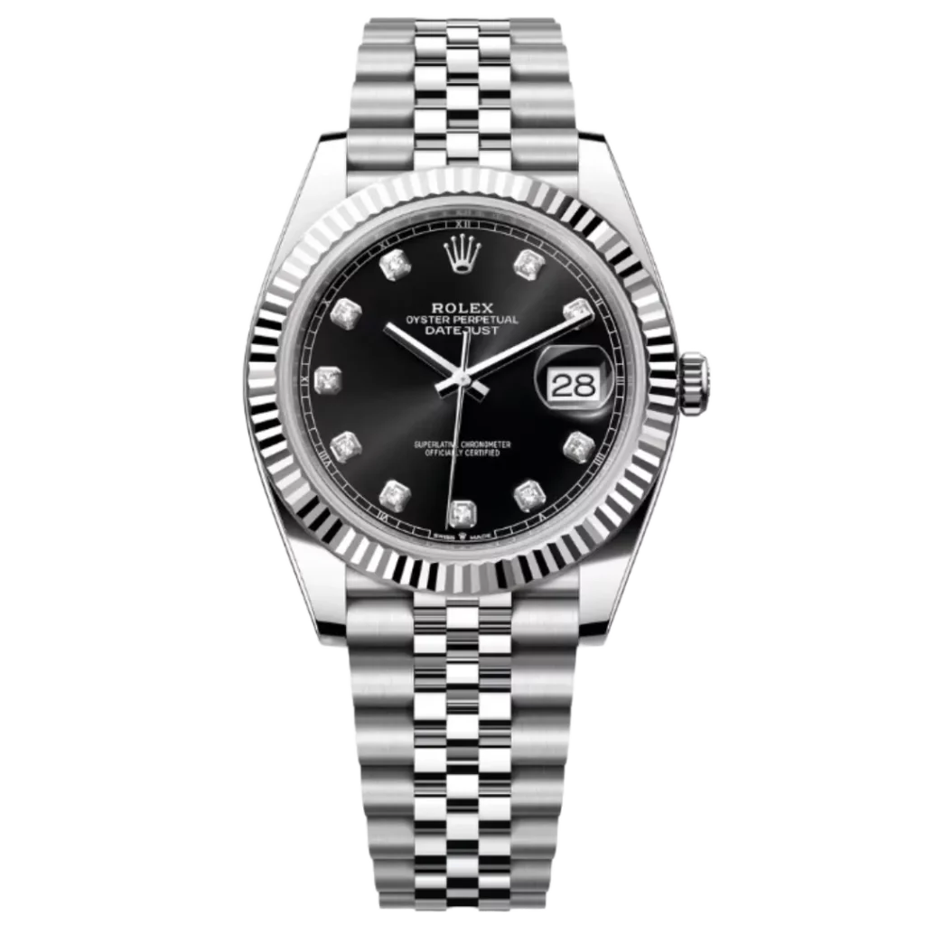 Rolex Datejust 41 Black Diamond Fluted Jub Product