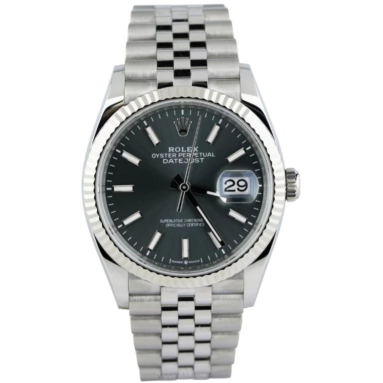 Rolex Datejust 36 Green Fluted Jubilee (1)
