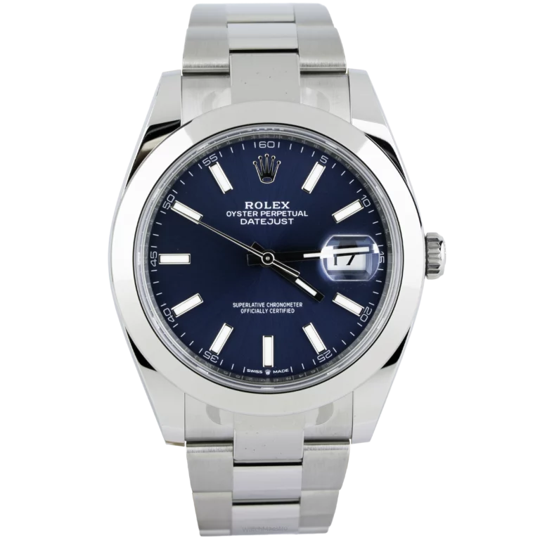 Rolex Datejust 41 Blue Smooth Oyster (1)