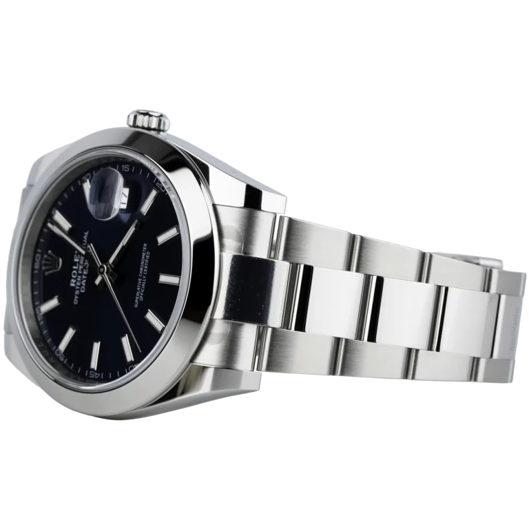 Rolex Datejust 41 Blue Smooth Oyster (3)