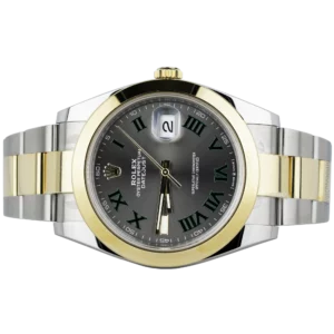 Rolex Datejust 41 Wimbledon Two Tone Smooth Oyster (2)