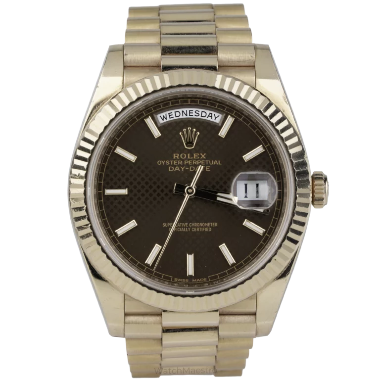 Rolex Day Date 40 Rose Gold Choco Dial (1)
