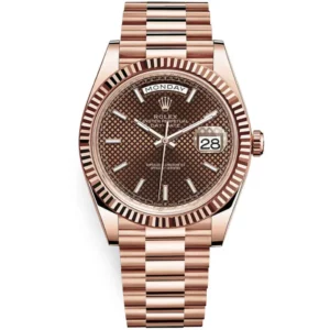 Rolex Day Date 40 Rose Gold Chocolate Motif Product