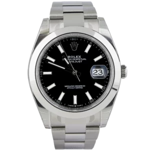Rolex DJ 41 Black Smooth Oyster 2025 (1)