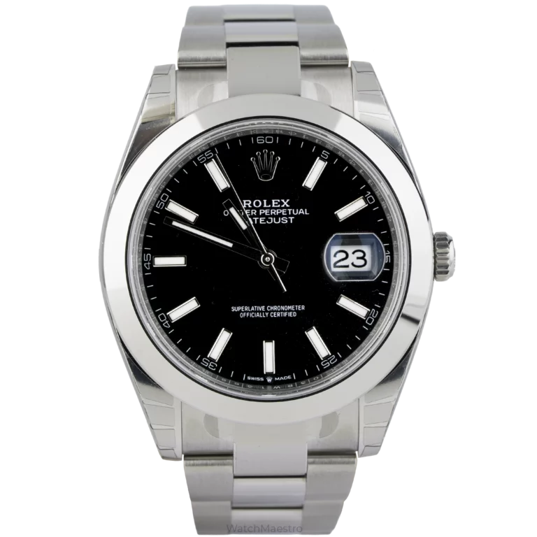 Rolex DJ 41 Black Smooth Oyster 2025 (1)