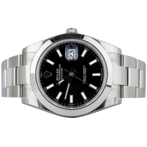 Rolex DJ 41 Black Smooth Oyster 2025 (2)