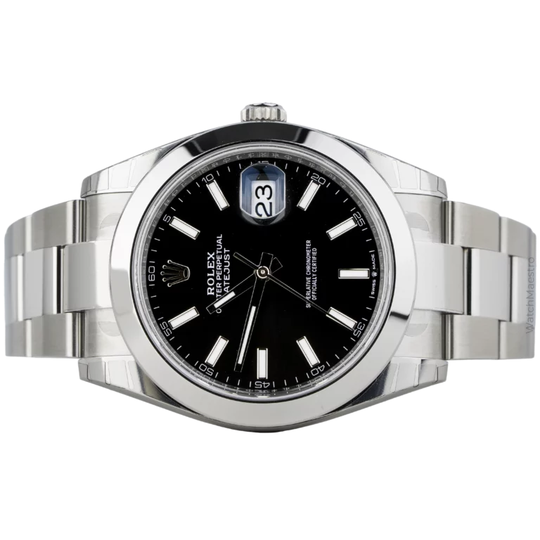 Rolex DJ 41 Black Smooth Oyster 2025 (2)