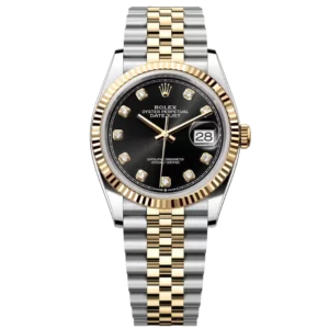 Rolex Datejust 36 Black Diamond Two Tone