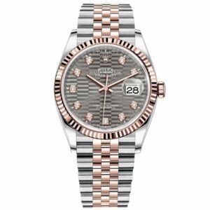 Rolex Datejust 36 Grey Motif Two Tone