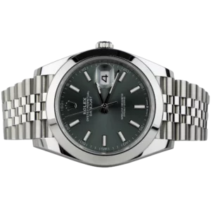 Rolex Datejust 41 Green Smooth Jubilee (2)