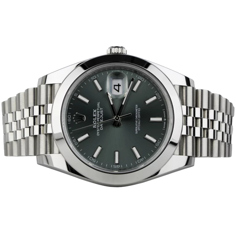 Rolex Datejust 41 Green Smooth Jubilee (2)